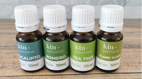 Kit Aceites Esenciales Eucalipto-romero-tea Tree-ylang Ylang