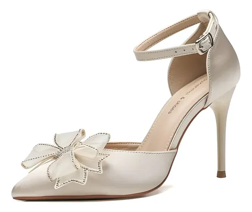 Zapatos De Manga Formal Wmkox8yii Para Mujer Con Tacón Alto Y Espacio Lateral Talla 41