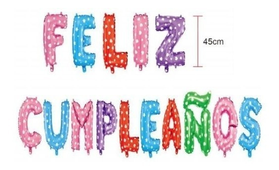 Letreros De Feliz Cumpleanos - Decoración para Fiestas en Mercado Libre