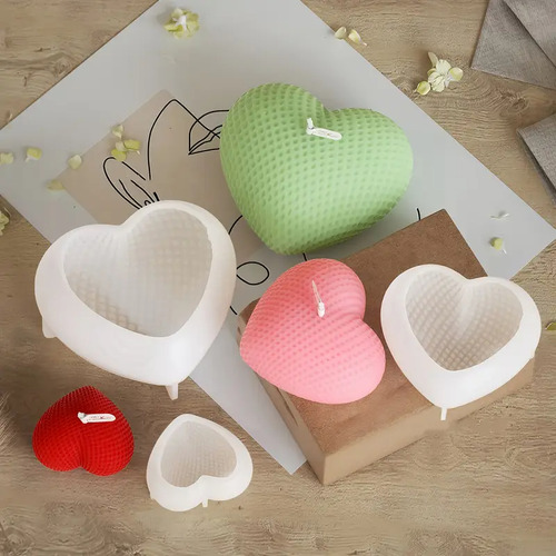 Molde De Silicona Para Velas, Molde De Vela De Corazon