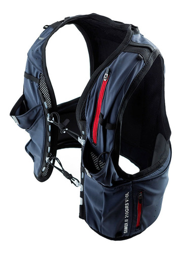 Imagen 4 de 9 de Chaleco Hidratacion Weis Simer 10l + 2 Soft Flask Running