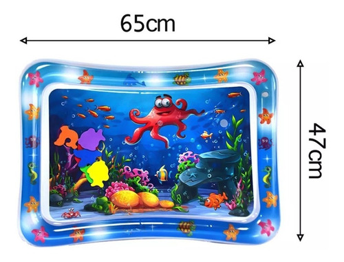 Imagen 3 de 5 de Alfombra De Agua O Inflable Sensorial Para Bebe Cojin