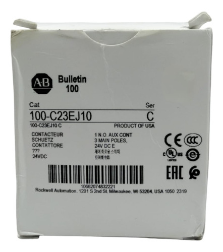 Allen Bradley 100-c23ej10 Bobina Electrónica 24v Dc 