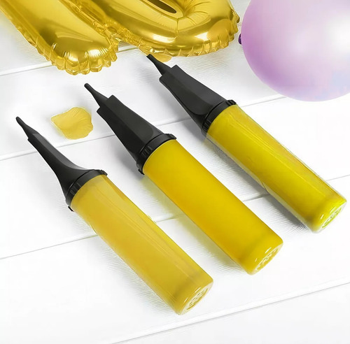 Bomba Infladora De Mano Para Inflar Globos Manual Decoracion Azul