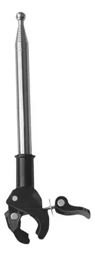 Mástil Telescópico De 2 M Para Bandera – Acero Inoxidable Con 5 Clips, Plegable Y Portátil Para Viajes, Camping Y Eventos