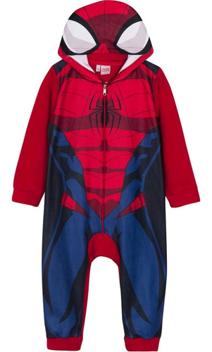 Pijama Niños Enterito Polar Hombre Araña Marvel Mundo Manias