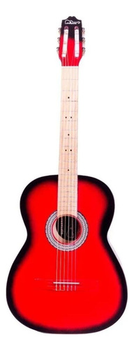 Guitarra clásica La Purepecha Acústica clásica para diestros roja sombra brillante