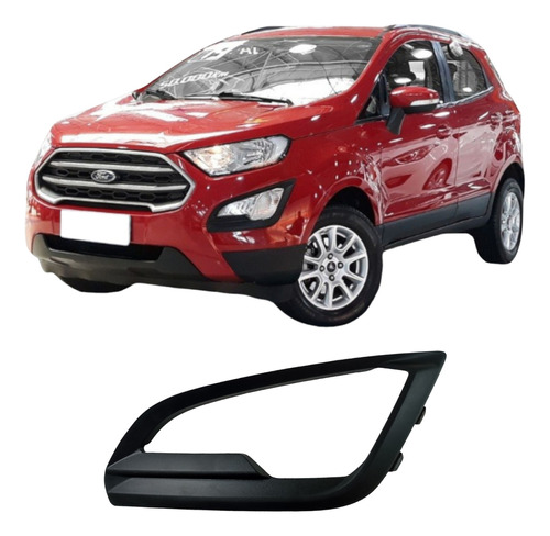 Moldura Farol Milha Esquerdo Ford Ecosport Se 1.5 2018 2019