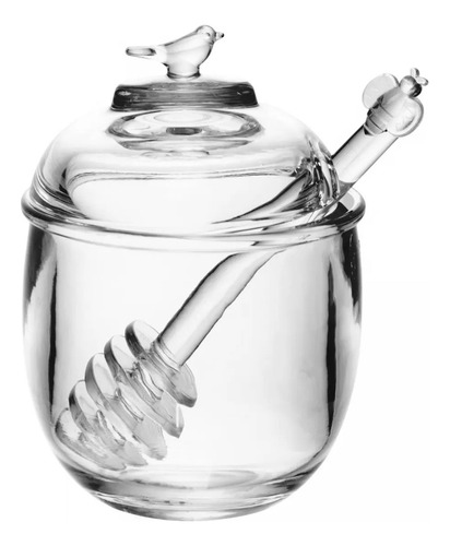 Meleira Bird Em Cristal Ecológico Com Pegador E Tampa 150ml