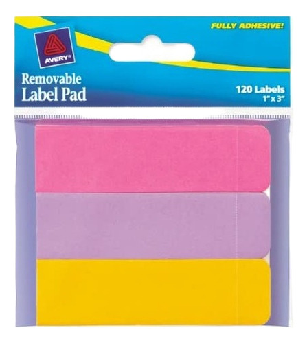 Notas Adhesivas 3 Colores C/120pz De 2,5 Cm X 7,6 Cm
