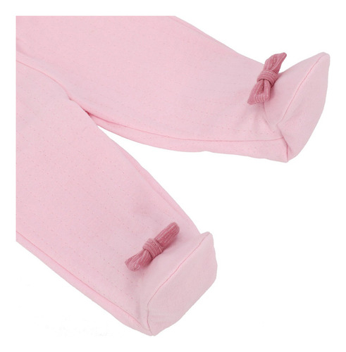 Conjunto De Bebé Pantalón Completo Y Bata Mondo Bambino Rosa 0 M