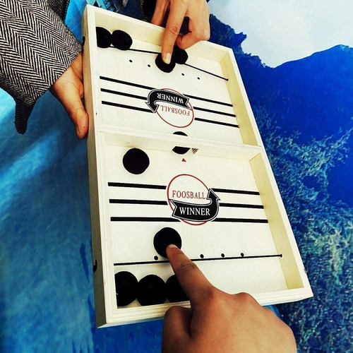 Juego Familiar: Fast Hockey Sling Puck Juego De Tablero