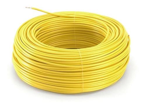 Cable Automotriz 18 Awg 100m Pvc Amarillo 