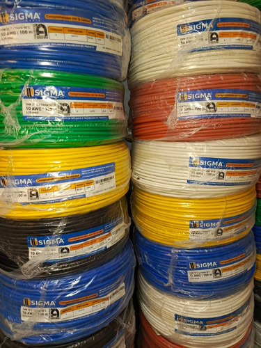  Cable 12 Cabel, Sigma  10 Nacional 8 Thhn Thw