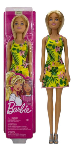 Muñeca Barbie Clasica C/ Vestido Original Pce T7439 Bigshop