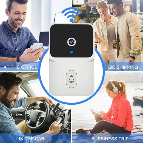 Campainha Câmera Sensor Movimento Interfone Wifi Tuya S/fio