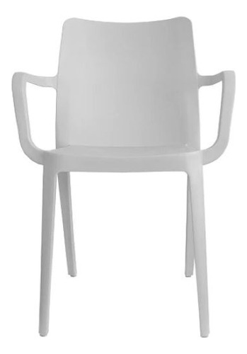 Silla De Comedor Biella Con Brazos De Plástico Resistente