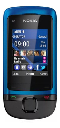 Teléfono Móvil Con Tapa Deslizante Nokia C2-05 Gsm