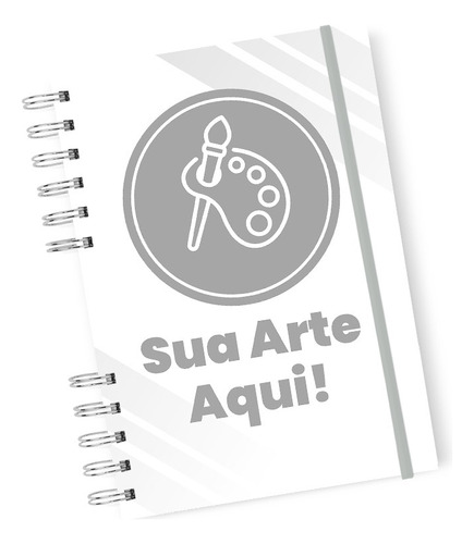 Caderno Pautado Personalizado Com Sua Logo Ou Arte A5