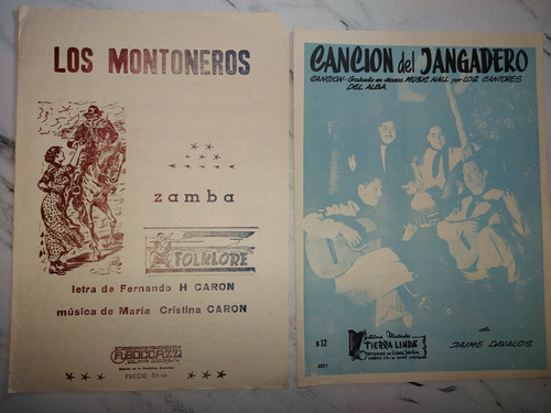 Imagen 7 de 10 de Antiguas Partituras Folclóricas Vidala Zambas Ian 500