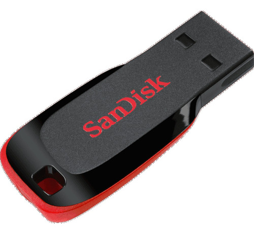 Pendrive SanDisk Cruzer Blade 16GB 2.0 negro y rojo