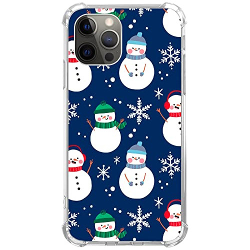 Funda Linda De Muñeco De Nieve Y Copos De Nieve Compat...