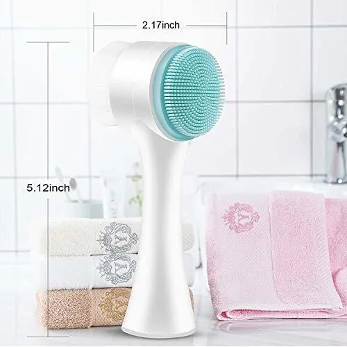 Manuales - Face Brush - Manual Facial Cleansing, 1pcs Double