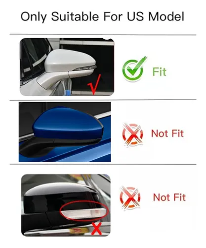 Carcasa Del Espejo Retrovisor Para Ford Fusion 2013-2021