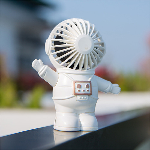 D Cute Astronaut Ventilador De Escritorio Portátil Con Bolsi