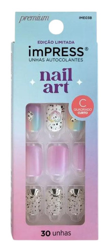 Unhas Decoradas Nail Art Premium Autocolante Sweet Life Kiss