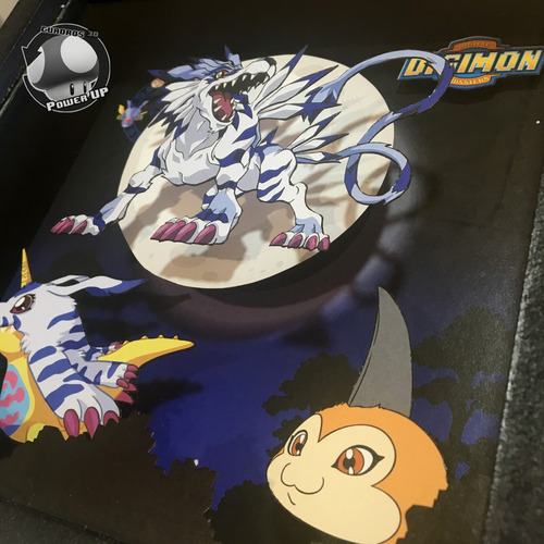 Cuadro 3d Digimon Digievolucion Tsunomon (modelo Box)