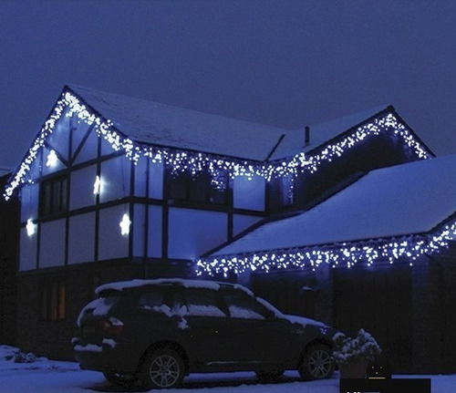 Imagen 8 de 8 de Cortina 300 Luces Led Blanca Fria 3x3 Mts Apta Exterior
