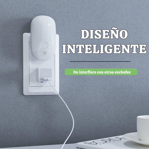2 Luz Nocturna Regulable Sensor Automático Para Niños Hogar