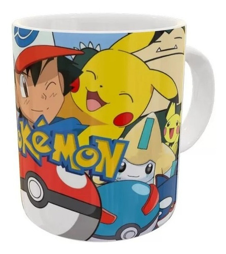 Imagen 2 de 10 de Tazas Personalizadas Pokemon C/caja Diseño Sublimada Bola8