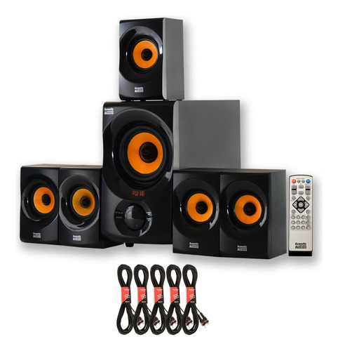 Acoustiaudio Home Theater Sistema Altavoz Bluetooth Fm Cabl