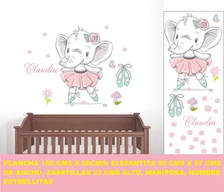 Elefante Dumbo Cenefas Y Stickers