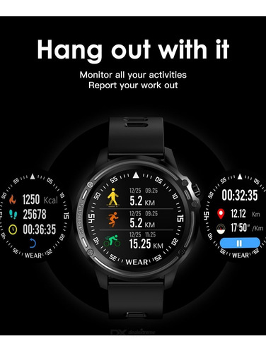 Imagen 5 de 10 de Reloj Smartwatch - Aiwa - Black Hawk Android Ios