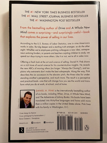 Libro To Sell Is Human / Daniel H. Pink