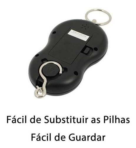 Imagem 6 de 7 de Balança Digital Portátil De Mão Até 50kg Para Malas Ou Pesca