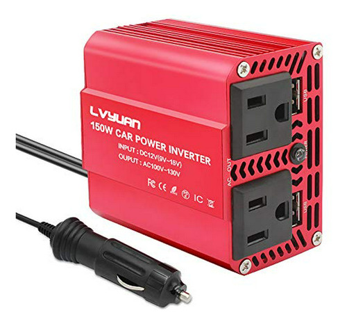 Inversor De Corriente Para Auto Compatible Con Lvyuan.