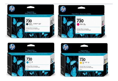 Cartuchos De Tinta Hp Designjet 730 P2v65a, 62a, 64a, 63a