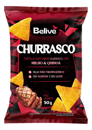 Tortilla Chips Sabor Churrasco Belive