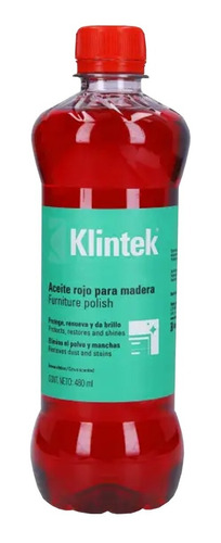 Aceite Rojo Para Muebles, 480 Ml, Klintek 57071