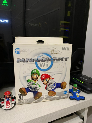 Mario Kart Wii + Volante Completo - Nintendo Wii - Seminovo!
