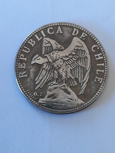 Imagen 2 de 2 de Moneda Chile 1 Peso 1902 (r)(447