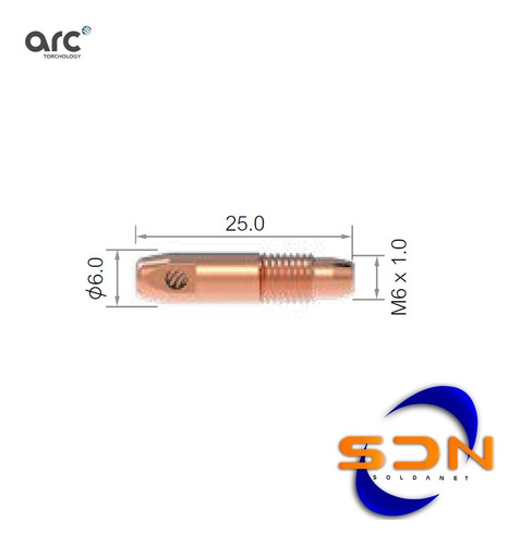 Tubo De Contacto Mig Arc M1