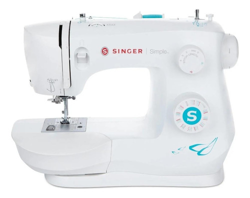 Máquina de coser recta Singer Simple 3337 portable blanca 120V