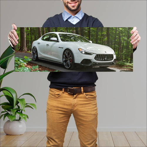 Cuadro 30x80cm Auto 2018 Maserati Ghibli Granspo 285