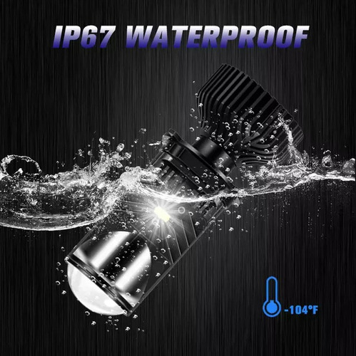 Imagen 3 de 10 de Kit Ampolleta Turbo Led Lupa Y9 H4 Premium Calidad Potencia