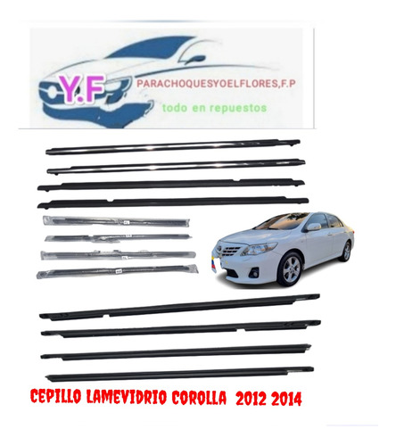 Cepillo Lamevidrio Toyota Corolla  2012  2014 